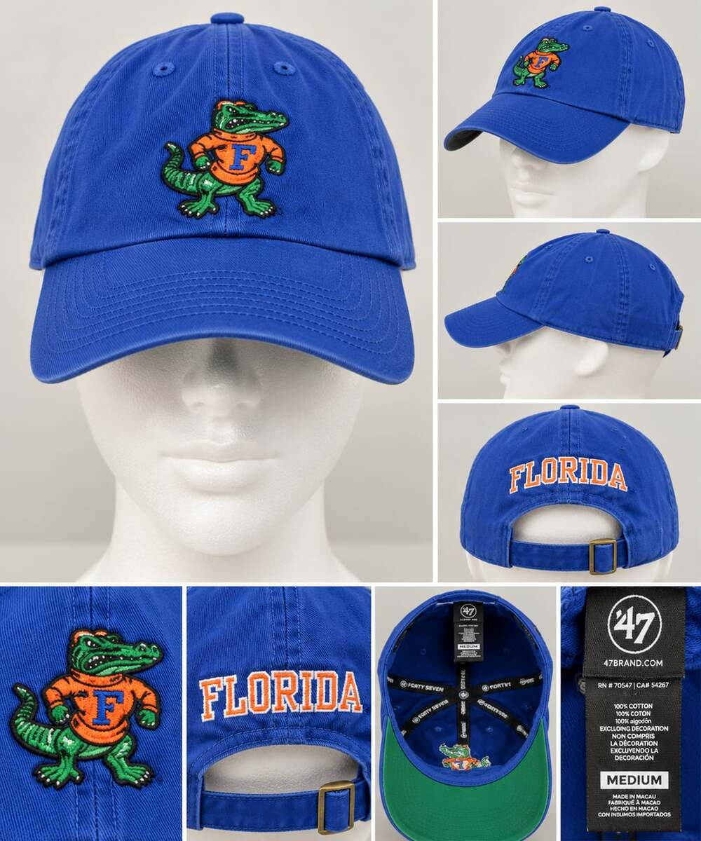 Florida Gators ’47 Brand Hat Medium Royal Blue Albert Mascot NCAA Embroidered